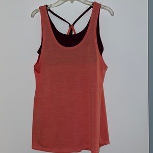 Champion exercise tank with attached sports bra